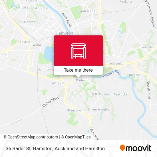 36 Bader St, Hamilton map