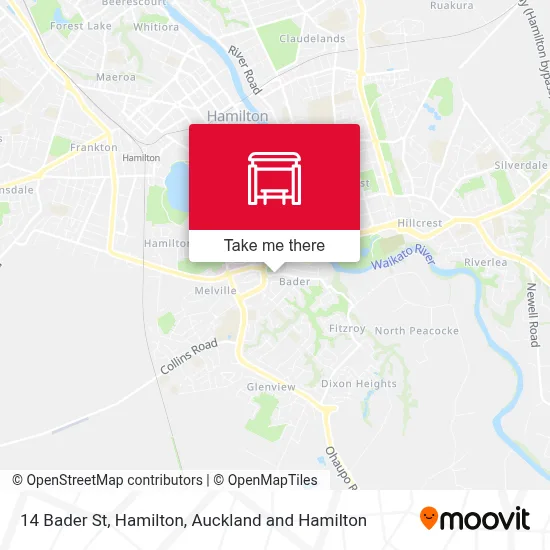 14 Bader St, Hamilton map