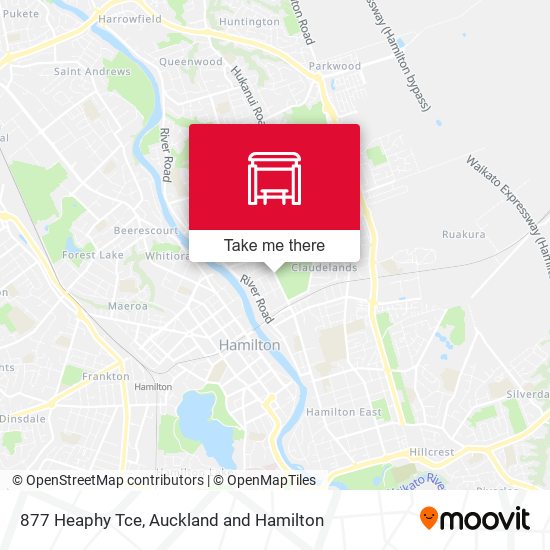 877 Heaphy Tce map