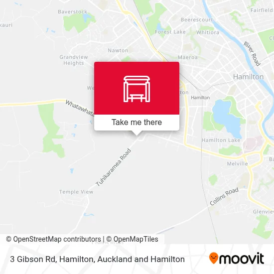 3 Gibson Rd, Hamilton map