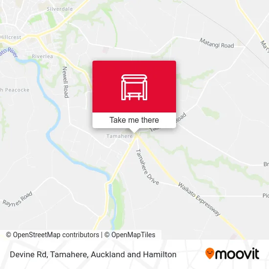 Devine Rd, Tamahere map