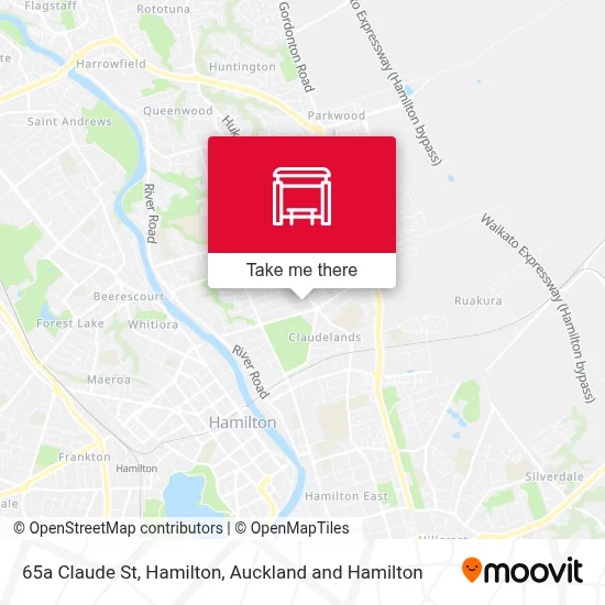 65a Claude St, Hamilton map