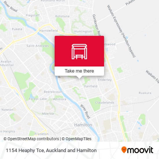 1154 Heaphy Tce map