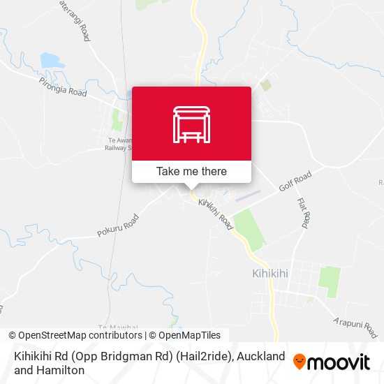 Kihikihi Rd (Opp Bridgman Rd) (Hail2ride) map