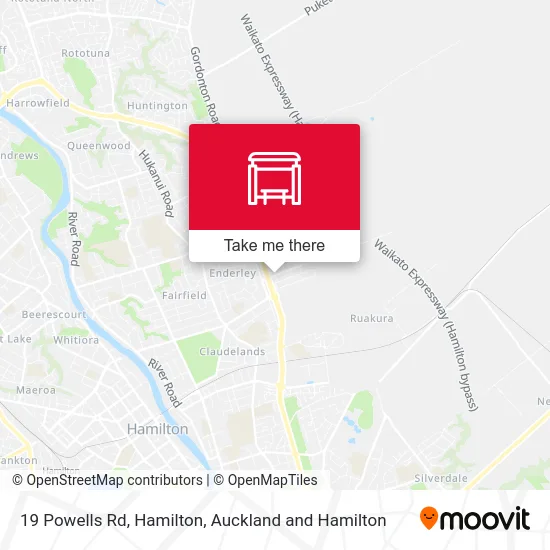 19 Powells Rd, Hamilton map
