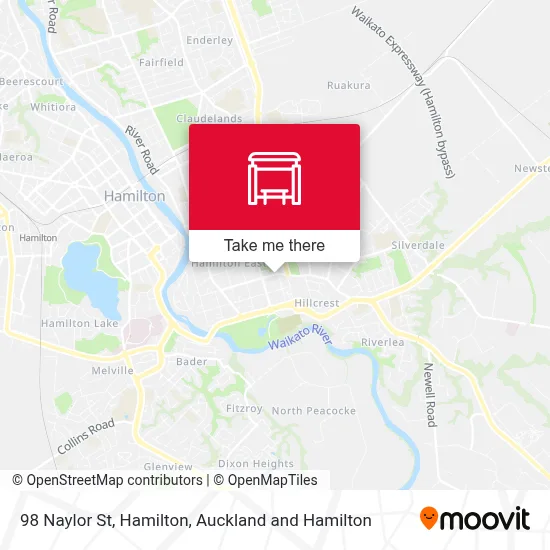 98 Naylor St, Hamilton map