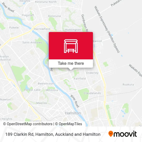 189 Clarkin Rd, Hamilton map