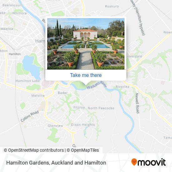 Hamilton Gardens地图