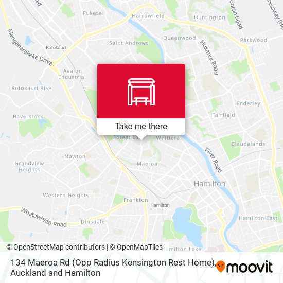 134 Maeroa Rd (Opp Radius Kensington Rest Home) map