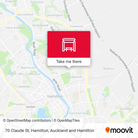70 Claude St, Hamilton map