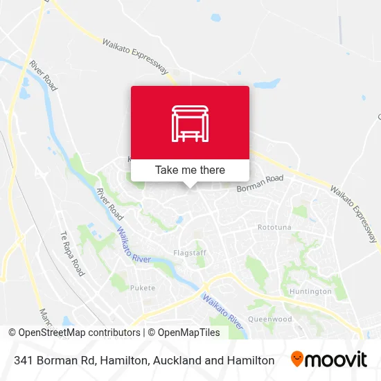 341 Borman Rd, Hamilton map