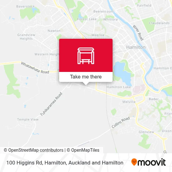 100 Higgins Rd, Hamilton map