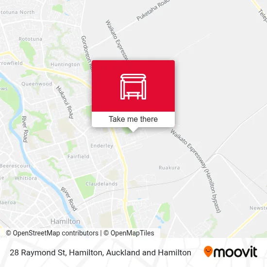 28 Raymond St, Hamilton map