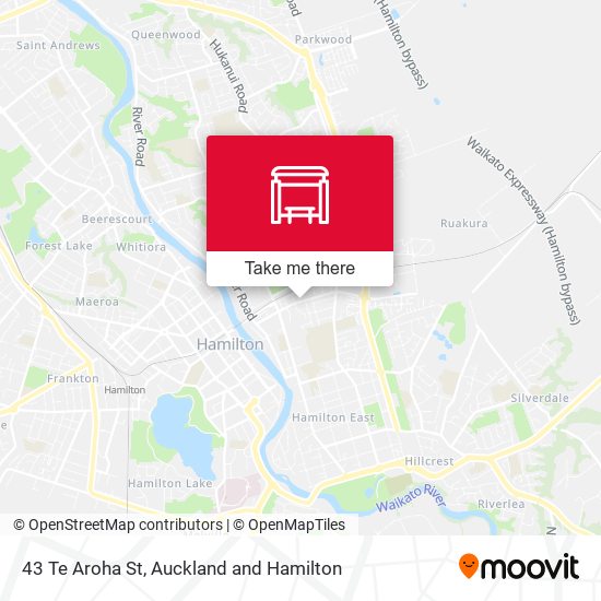 43 Te Aroha St map