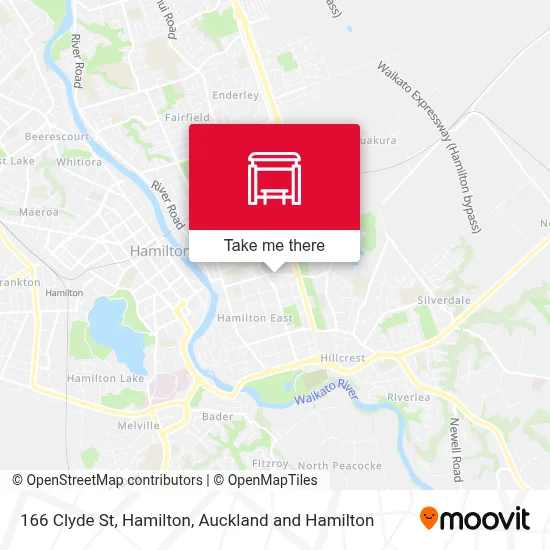 166 Clyde St, Hamilton map