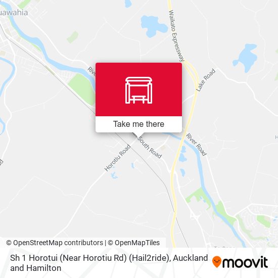 Sh 1 Horotui (Near Horotiu Rd) (Hail2ride) map