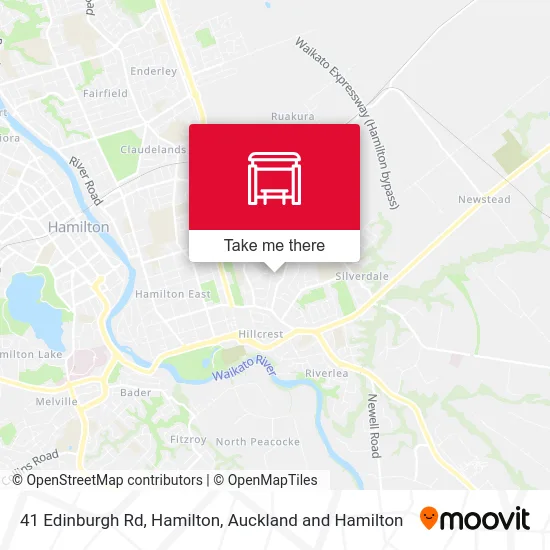 41 Edinburgh Rd, Hamilton map