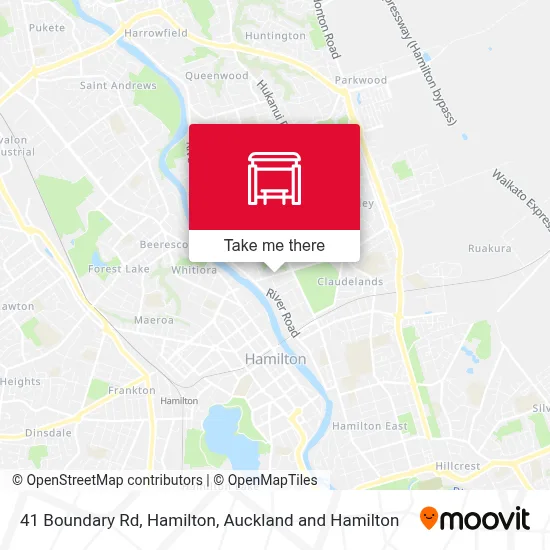 41 Boundary Rd, Hamilton map
