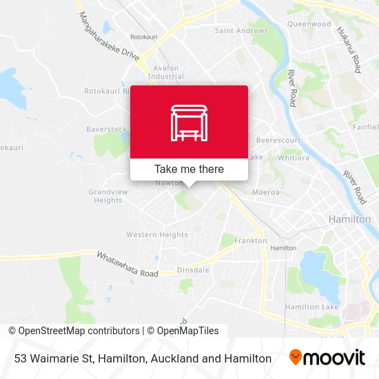53 Waimarie St, Hamilton map