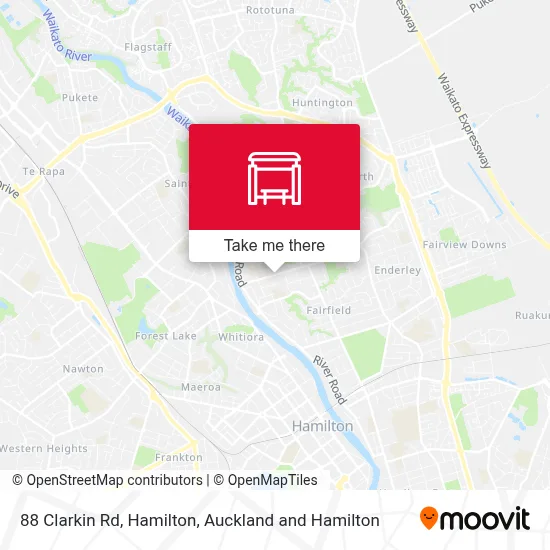 88 Clarkin Rd, Hamilton map