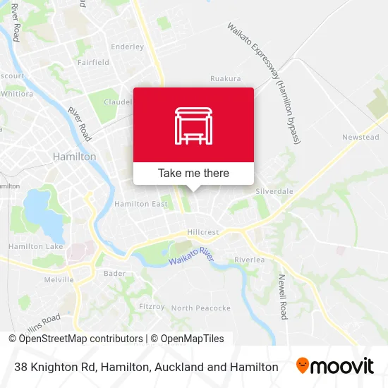 38 Knighton Rd, Hamilton map