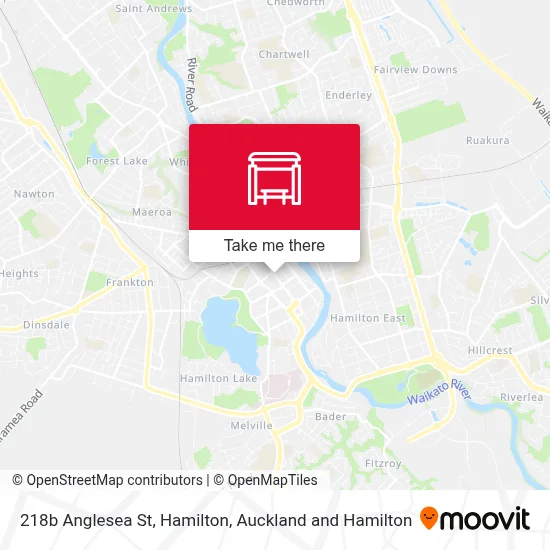 218b Anglesea St, Hamilton map