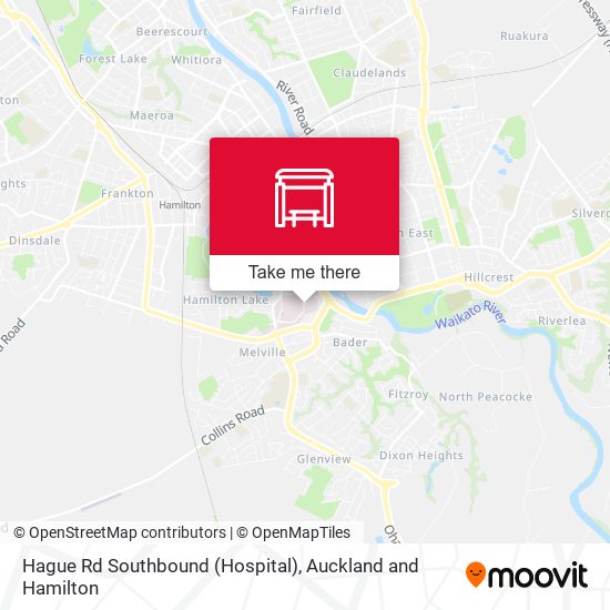Hague Rd Southbound (Hospital) map