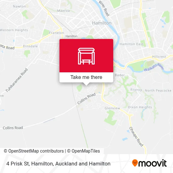 4 Prisk St, Hamilton map