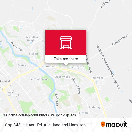 Opp 343 Hukanui Rd map