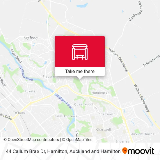 44 Callum Brae Dr, Hamilton map