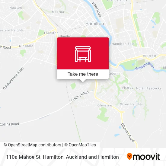 110a Mahoe St, Hamilton map