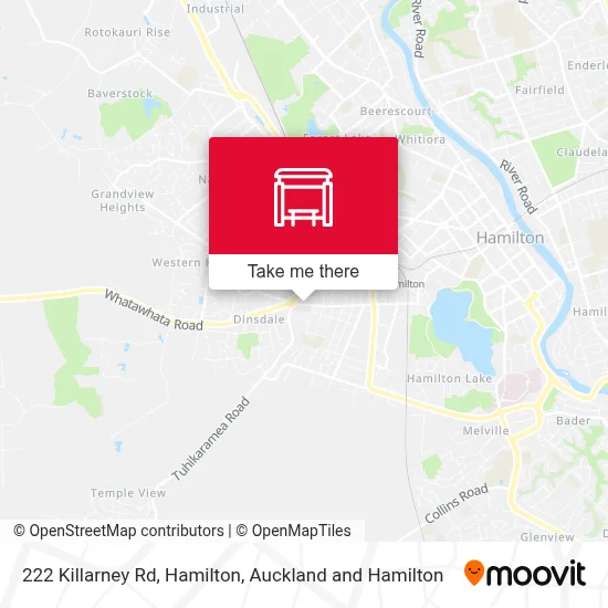 222 Killarney Rd, Hamilton map