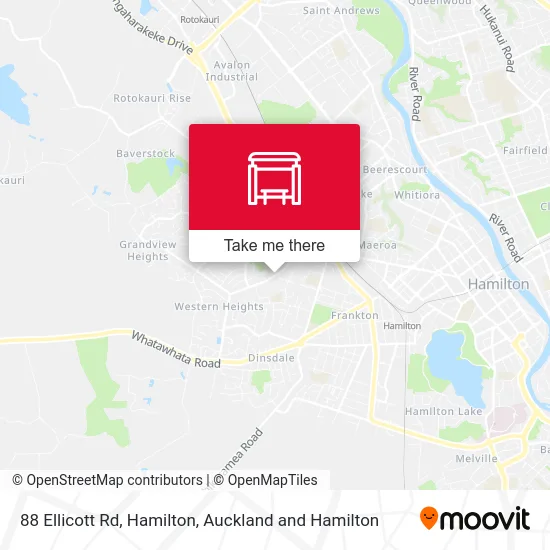 88 Ellicott Rd, Hamilton map