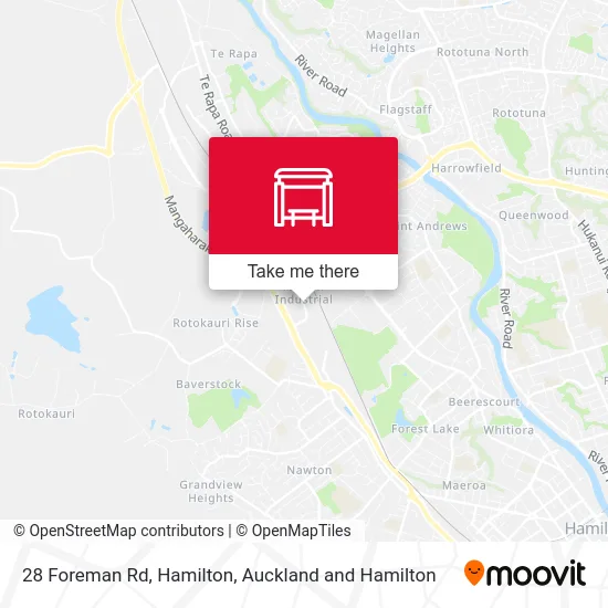 28 Foreman Rd, Hamilton map