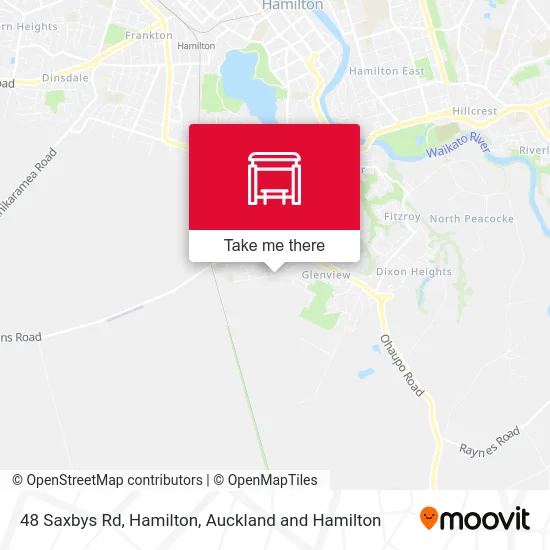 48 Saxbys Rd, Hamilton map