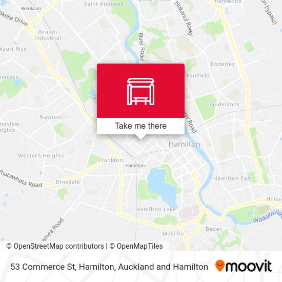 53 Commerce St, Hamilton map