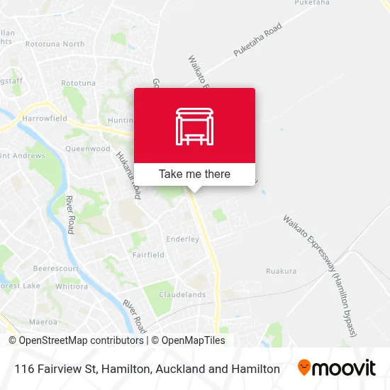 116 Fairview St, Hamilton map