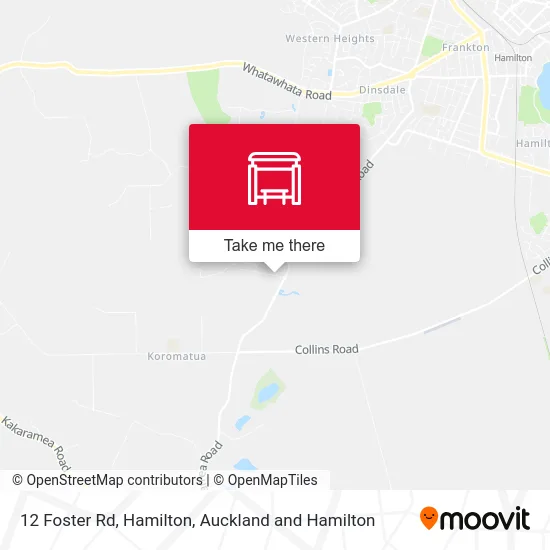 12 Foster Rd, Hamilton map