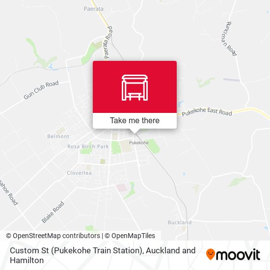 Custom St (Pukekohe Train Station)地图