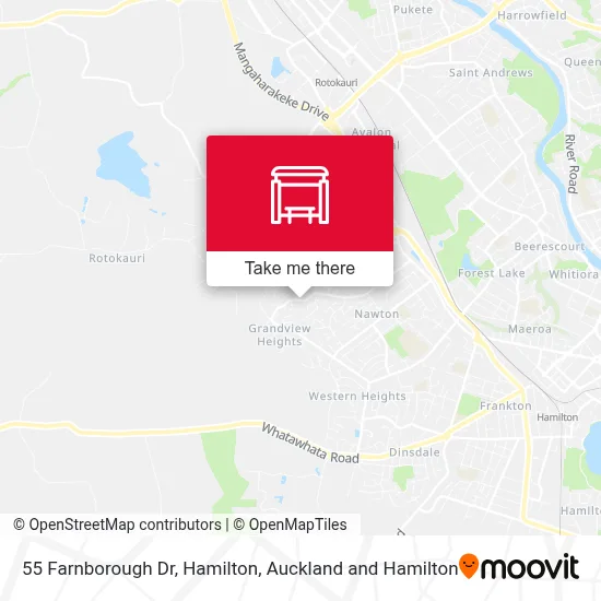 55 Farnborough Dr, Hamilton map