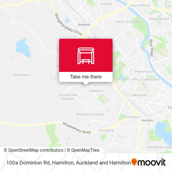 100a Dominion Rd, Hamilton map