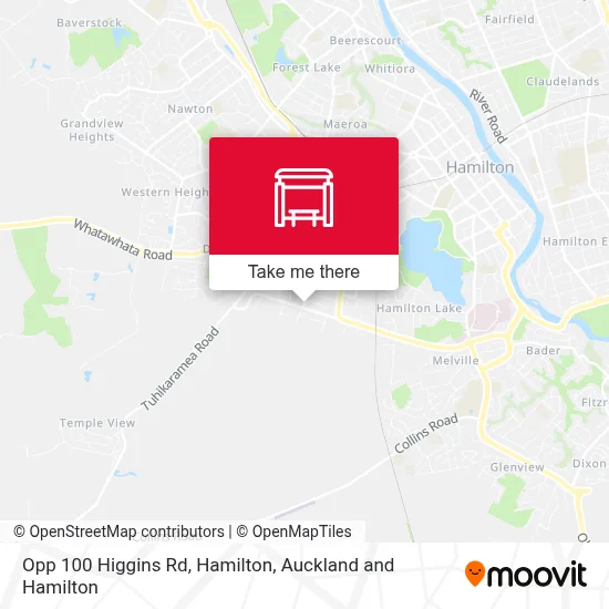 Opp 100 Higgins Rd, Hamilton map