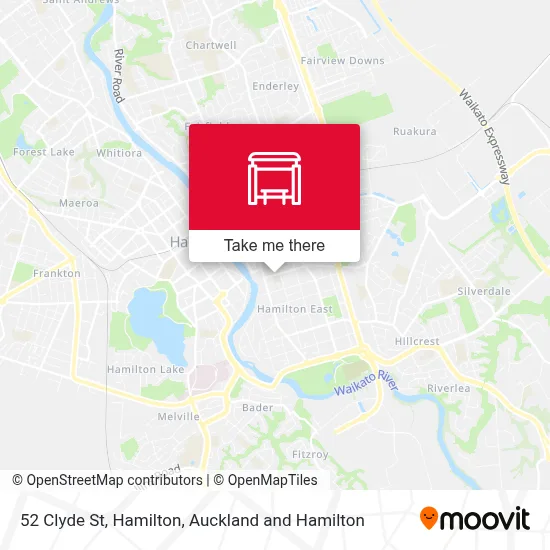 52 Clyde St, Hamilton map