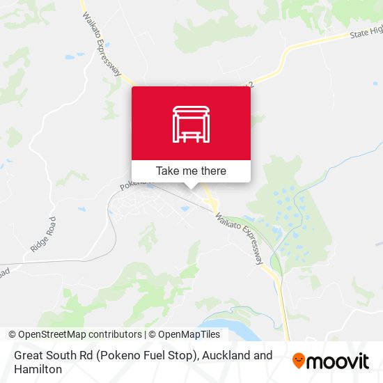 Great South Rd (Pokeno Fuel Stop) map