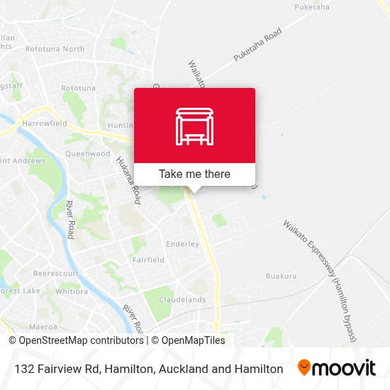 132 Fairview Rd, Hamilton map