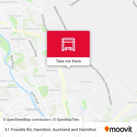 61 Powells Rd, Hamilton map
