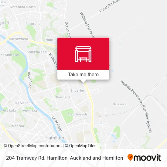 204 Tramway Rd, Hamilton map