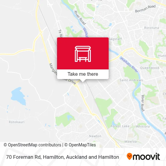 70 Foreman Rd, Hamilton map