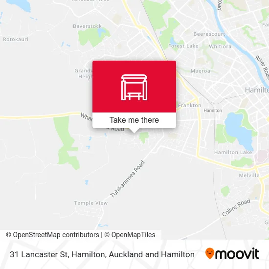 31 Lancaster St, Hamilton map