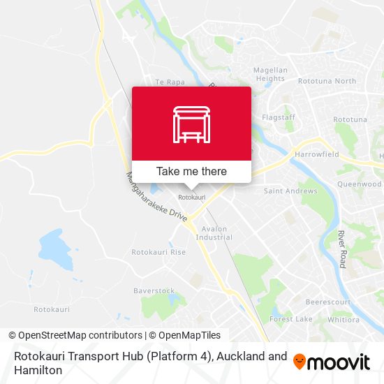 Rotokauri Transport Hub (Platform 4) map